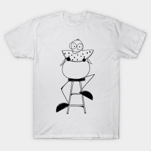 Watermelon lover minimalist line art T-Shirt